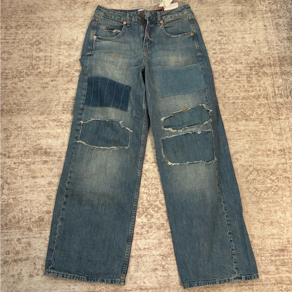 BDG Distressed Blue Boyfriend Jeans